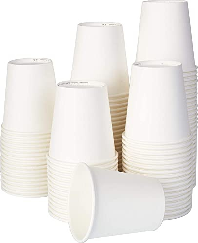 ABD Vasos De Papel Biodegradables Compostables Ecológicos Desechables para Agua Bebidas Calientes y fría (1000 ud. de 120 ml)