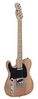 DIMAVERY TL-601 E-Gitarre LH, natur | E-Gitarre für Linkshänder