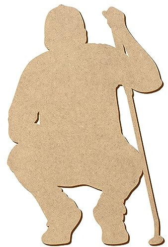 MDF Golf Spieler Golfer 2 - Deko Basteln 5-50 cm, Pack mit:50 Stück, Höhe:7cm hoch