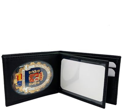 Piel Cabrera 806. CARTERA PORTA PLACA SEGURIDAD PRIVADA (PLACA INCLUIDA)