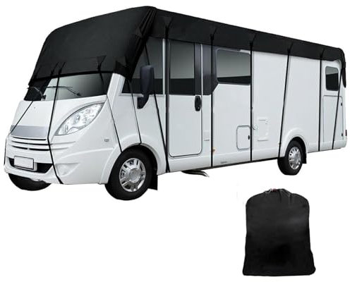 Cubierta Protectora para Caravana, Techo Protector, Lona para Autocaravana Tela Oxford 210d Cubierta Impermeable para Techo De Autocaravana 7,5x3m Lona para Caravana para Autocaravanas Y Caravanas