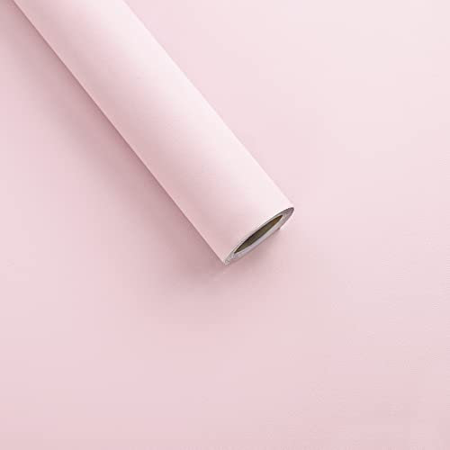 Timeet Carta da parati autoadesiva rosa chiaro, pellicola adesiva per mobili, autoadesiva, 40 x 300 cm, impermeabile, per mobili, ragazze, camera da letto, armadio