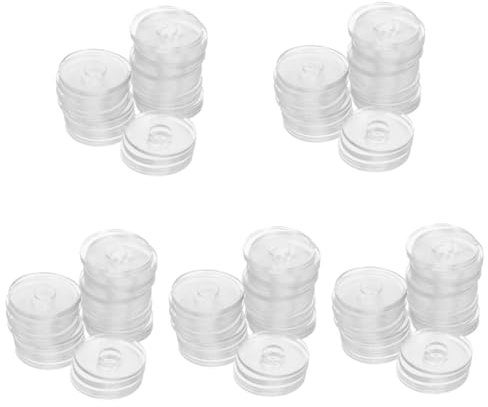 iplusmile 250 Stk Transparente Dichtung Unterlegscheiben Vinyl-Befestigungsscheiben flache Unterlegscheibe Anti-lose Flachdichtung kleine Waschmaschine Türschnalle
