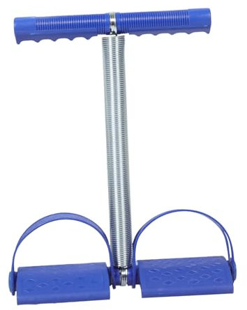 BESPORTBLE Sit Up Assistenzgerät Bauchmuskeltrainer Fitnessgeräte Verstellbar Tragbar für Hause Dual Pole Trainer Fixierungshilfe mit Robuster Struktur Platzsparend Blau