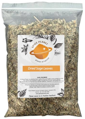 Sage Dried Herb Leaf | Leaves (Moroccan) Premium Quality by Spice Planet® 25g-1.9kg (90 Grams)