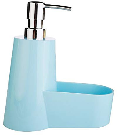 RUHEN Kitchen Sink Soap Dispenser Countertop Lotion Dispenser ABS Liquid Pump Bottle With Storage Compartment For Kitchen Bathroom 5oz Soap dispensers