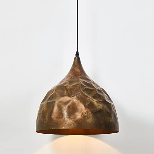 Lámpara colgante vintage de metal para el hogar, E27, 1 luz, para interiores, estilo vintage, para cocina, isla, comedor, decoración, luminaria suspendida, lámpara colgante de techo ajustabl