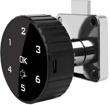 Hxhsgmeh Touch Screen Password Lock for Cabinet Mailbox File Sauna Digital Cabinet Lock Electronic Coded Lock Cabinet Drawer Lock Built-in Lithium Battery B