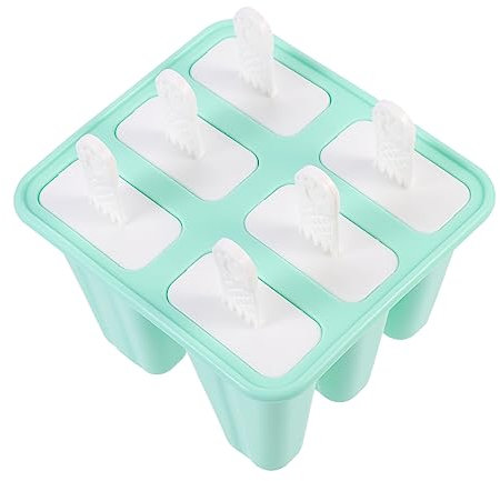 PRETYZOOM Molde para Helado de Silicona Reutilizable 6 sin Olor para Hacer Paletas de Hielo Caseras de Cocina para Verano