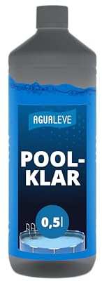 AGUALEVE® Poolklar 0,5l *NEU* | Kristallklar 2.0 Formel für perfektes Poolwasser | Pools, Whirlpools, Planschbecken | Markenqualität Made in Germany | für 100.000 Poolwasser | mit Note 1,2 getestet