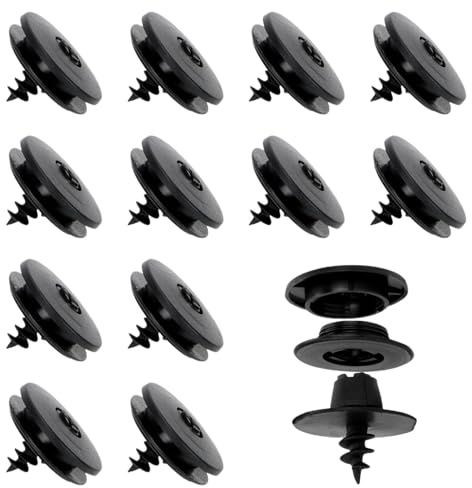 12er-Pack Auto-Fußmatten-Clip, Universal-Montageschnalle 3-in-1 Anti-Rutsch-Kunststoff-Clips-Set, runde Halterung zur Befestigung von Clips Auto-Fußmatten Fußmatten Auto-Teppich, schwarz
