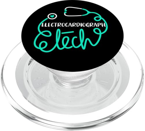 Electrocardiograph Tech Cute EKG Technician Technologist PopSockets PopGrip for MagSafe