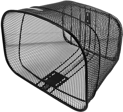 Cabilock Cesta Delantera para Bicicleta Metal Reforzada Gran Capacidad Estable y Segura para Almacenaje Manillar para Adultos y Niñas
