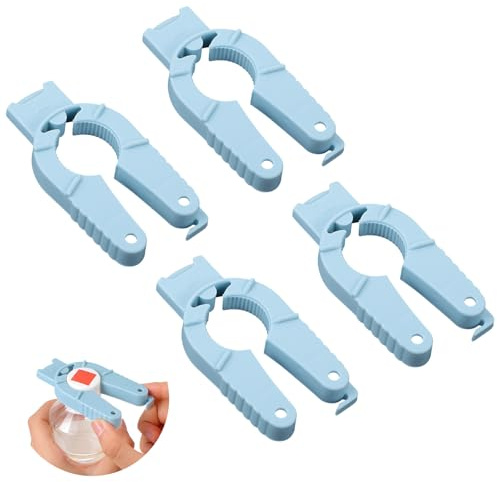 WJIAAA Apribottiglie multifunzionale, 4 pezzi 3 in 1, apribottiglie in plastica, divertente apribottiglie in plastica, apribottiglie per anziani