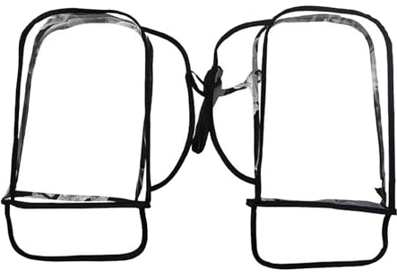 Cubierta de lluvia para manillar, guante impermeable transparente, resistente al viento, guantes de bicicleta y motocicleta, protección de manillar a prueba de frío con diseño de ajuste universal