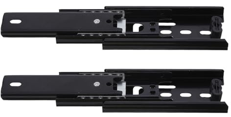Beavorty Guide di Ricambio per Cassetti 4 Pollici a Estensione Completa Cuscinetti a Sfera Silenziosi, Binari Telescopici per Mobili da Cucina Montaggio Inferiore, Set da 2 Pezzi