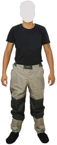 TRRYUIP Waders Fiske Waders Trailerbyxor Jakt För Flugfiske Herrar Andas Utomhus Vindtäta Vattentäta, En färg, XL, One Style