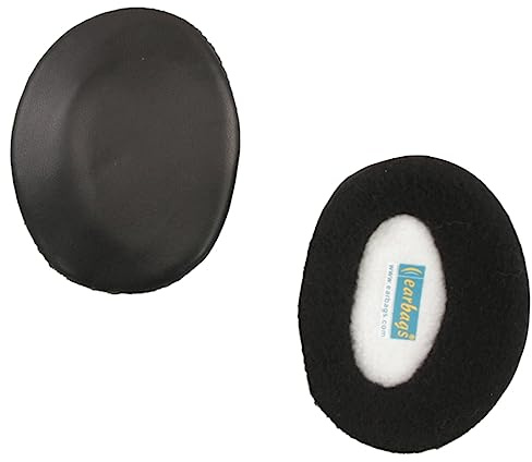 Earbags Ohrenwärmer Fashion, Leder schwarz, M