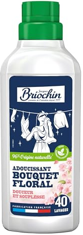 Jacques Briochin - BRI79 - Lessive - Assouplissant Bouquet Floral - 40 Lavages - 750 ml