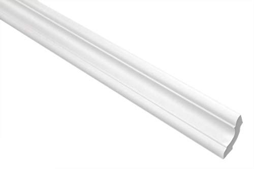 Marbet Deckenleisten aus Styropor XPS - Hochwertige Stuckleisten leicht & robust im modernen Design - (20 Meter Sparpaket E-24-29x29mm) Wandleiste