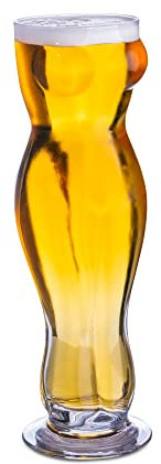 bar@drinkstuff Sexy Beer Glass 1 Pint - Set of 24 - Adult Novelty Beer Glass Gift for Men
