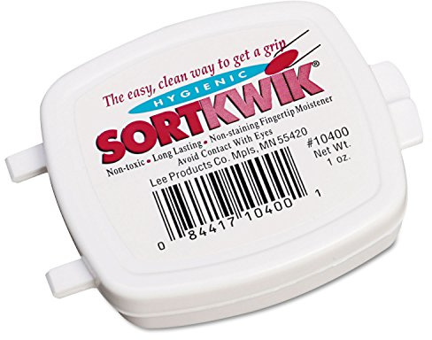 LEE 10400 Sortkwik Fingertip Moisteners, 1 oz, Pink