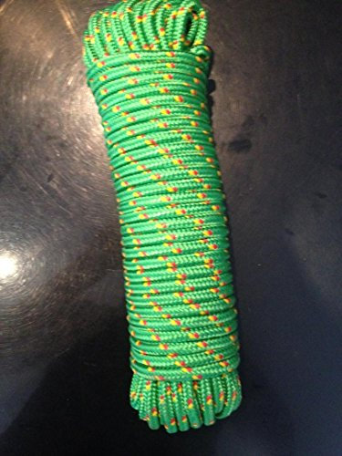 Machermann Nr.16 Grünes Tauwerk,Tau,Rope, Seil 8 mm x 30 m, Schot, Kordel,Spannseil,Expanderseil,Planenseil,Kunststoffseil,Leine,Schnur,Seil