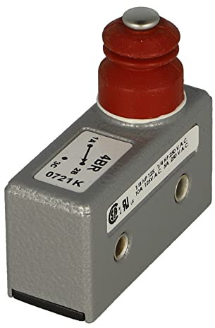 4BR | BURGESS 4BR SEALED MICROSWITCH, PLUNGER, SP-NO/NC, 250VAC, 15A, IP54