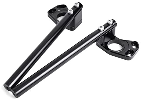 CNC Aluminum Φ 37MM Clip ons Handlebar replacement Fit for Kawasaki Ninja 250R 2008-2012 Ninja 300 EX300 2013-2018,bars Φ 7/8,37 mm Clip on Assembly Black