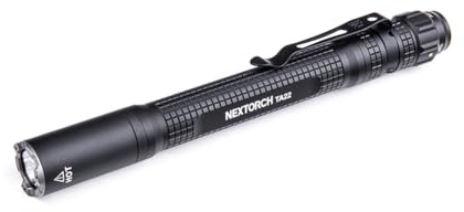 NEXTORCH TA22 – Slim Line Tactical LED stift-ficklampa, 850 lumen, huvud med nanokeramik glaskrossare, strobohuvudfunktion