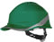 Bauhelm, belüftet, mit Baseball-Vorderseite, ABS-Verschluss, Rotor-Kopf, 53-64 cm, dielektrisch, Deltaplus Diamond VI Wind, Einheitsgröße, Grün
