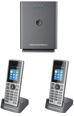 Grandstream DP752 Long-Range DECT Base Station + DP722 Units DECT HD Handset (2 x DP722)