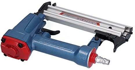 Pistola sparachiodi ad aria compressa, interruttore tattile di sicurezza Chiodatrice pneumatica Corpo forte Chiodatura continua Capacità 100 pezzi Tenuta confortevole per chiodi da 10-30 mm