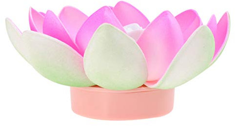 Uonlytech Led Lotuslaterne Schwimmend Mit Led Kerze Pink Künstliche Blumenlichter Für Party Und Hochzeitsdekoration Wasserfest Ohne Flamme Batteriebetrieben