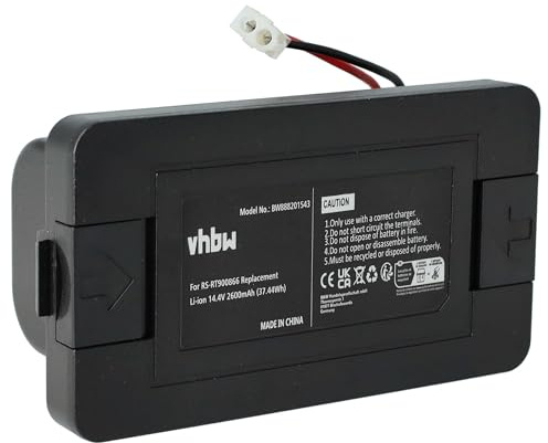 vhbw Batterie Compatible avec Rowenta X-plorer série 45 RR8227 | RR8227WH robot électroménager Noir (2600mAh, 14,4V, Li-ion)