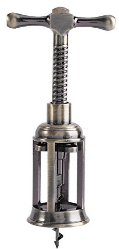 Apribottiglie Retrò, Cavatappi Ad Ala in Lega di Zinco, Apribottiglie Per Vino, Cavatappi Ergonomico a Vite Per Sughero, Regalo Vino Perfetto Per Baristi, Ristoranti E Casa