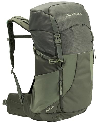 VAUDE Wanderrucksack Brenta 30 Liter, wasserabweisender Rucksack Damen & Herren, komfortabler Trekkingrucksack mit integrierter Regenhülle, praktische Fächeraufteilung