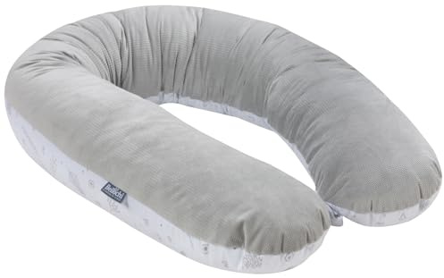 Bellochi | V-förmiges Schwangerschaftskissen | Extra Lang 170cm | 15cm Breite | 45cm Umfang | Extra Gefülltes V-Kissen für die Schwangerschaft | Baumwolle, Samt | Copse