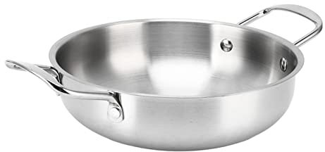 Masyrt Marmite pour Ramen, Chauffage binaural, Pot de Nouilles Uniforme, Couleur Acier, écologique, Pot pour Ramen coréen pour Spaghettis, Soupe, Porridge, Nouilles (18