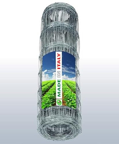 Recinzione Metallica Zincata per Ovini, Pastorale, 50 Metri italiana web marketing (altezza RETE 140 cm lunghezza 50 metri)