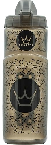 Peaty's x Fidlock Lockin Magnetische Fahrrad Trinkflasche mit Halter - 600 ml Trinkflasche für Fahrrad und Fidlock Halterung System, Premium-Alternative zu Halterung Getränkehalter, Twist & Release