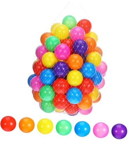 TOYANDONA 100 Piezas Bolas Oceánicas Infantiles de Coloridas y Reutilizables para Piscina y Piscina de Bolas Divertido para Fiestas y Parques Recreativos Color Aleatorio