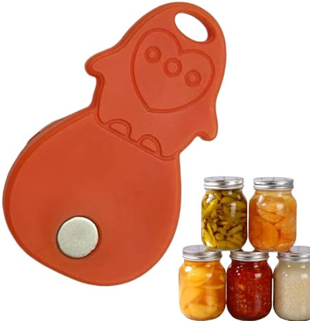 Apriscatole – 7 x 4 cm morsetto ergonomico, dispositivo di cattura magnetico ABS, separatore affidabile del coperchio con controllo solido | Comodo rilascio del tappo per la conservazione degli
