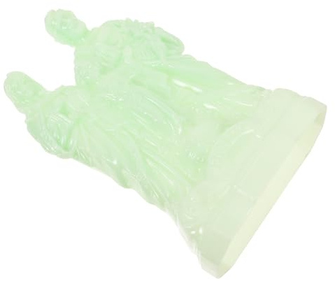 Housoutil Leuchtende Heilige Familie Figur Kunststoff 18cm Nachttisch Dekoration Christliche Wohnraum Ornamente
