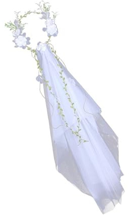 baojielai Couronne de vigne florale tissée à la main pour mariage en plein air fêtes sur le thème des fées Couronne réglable