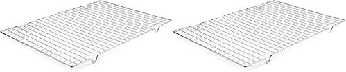 LACOR, 66927 Rejilla Rectangular para repostería, Plata, 43 x 30 cm (Paquete de 2)