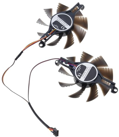 QUEENYARD Ventola della scheda video per RX580 2048 Grafica di Raffreddamento Facile Installazione Gestione del calore Raffreddamento Sostituzione Raffreddatori grafici