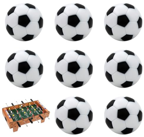 8 Stück Tischkicker Bälle im Set Kickerbälle Hochwertige leise Tischkicker Bälle in 23mm für Tischfußball & Tischkicker