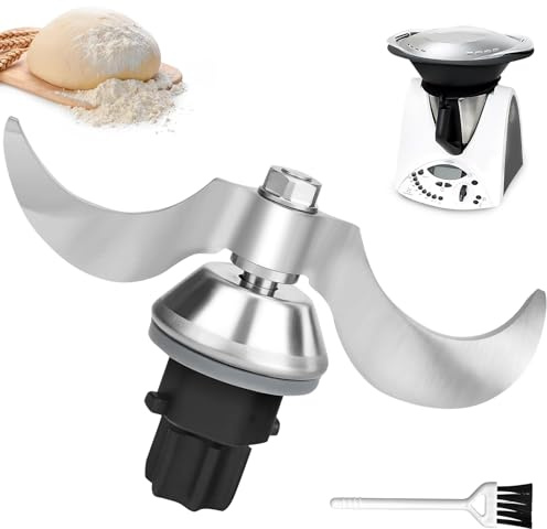 Teigmesser für Thermomix TM31, Edelstahl Teigmischmesser, Kein Teig-Rückstand, Schnelle Reinigung des Teigmessers, Mixmesser Ersatz Zubehör für Thermomix 31 Küchenmaschine