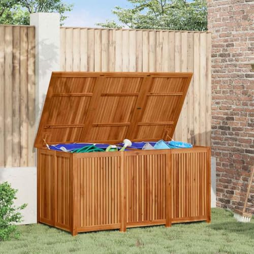Lumanois Boîte de Rangement de Jardin 150x80x75 cm Bois Massif d'acacia Coffres de Jardin Brun,319707